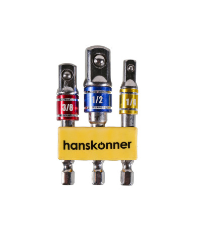 ���� ����� ��������� ��� ������� 3 �������� 1/4", 3/8", 1/2" Hanskonner HK1041-04-S3AD �!