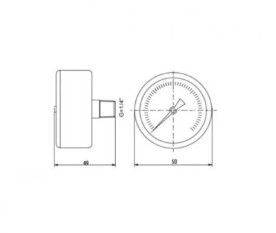 �������� ����������� ����������� Dn 50 ��, 1/4" - 6 ��� TIM